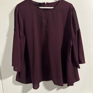 Attention Women's Deep Burgundy Blouse